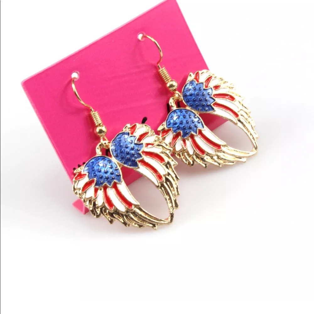American Wings Dangle Earrings